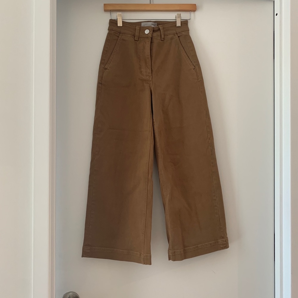 Everlane wide leg crop pant